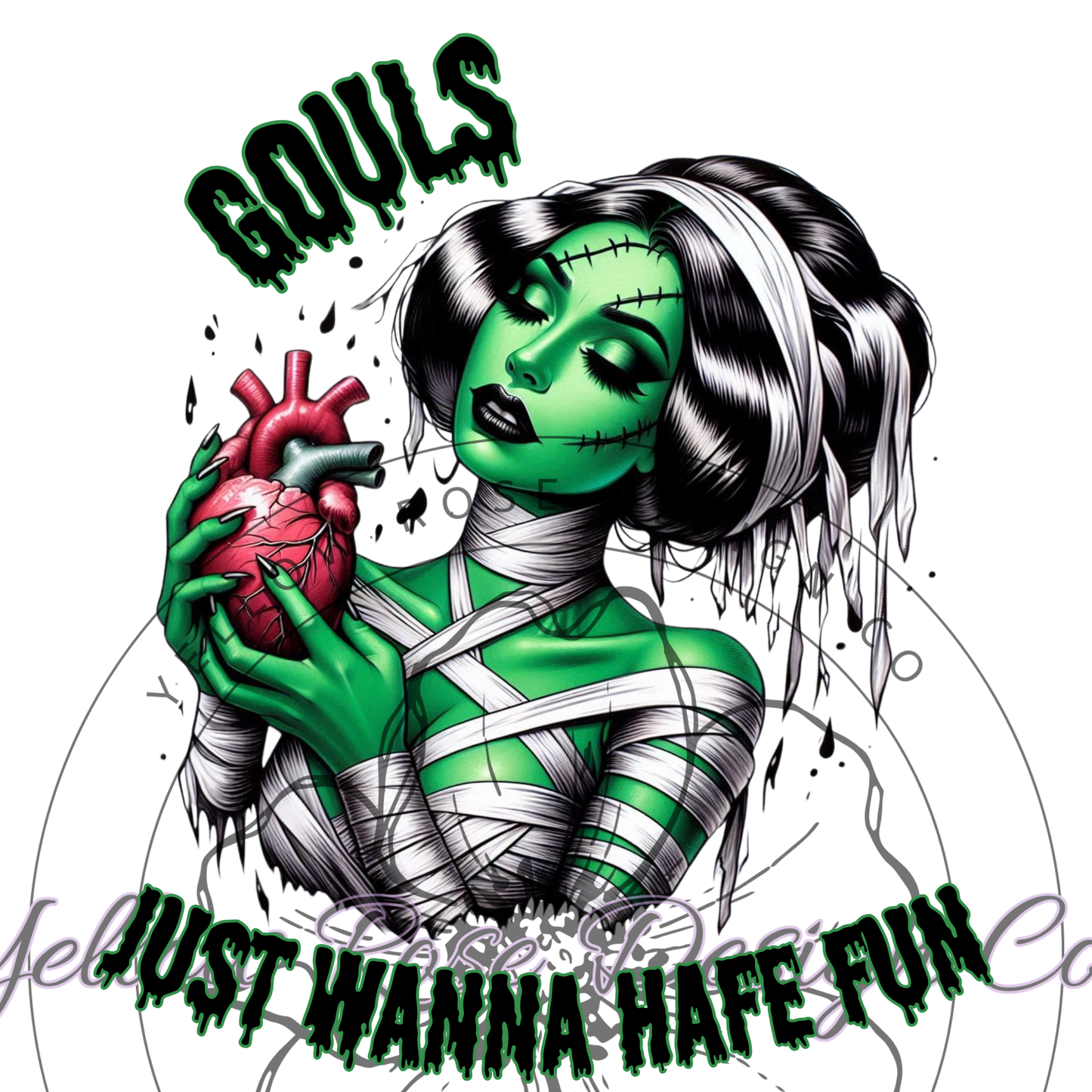 Gouls Just Wanna Have Fun Bride of Frankenstein Digital Download PNG