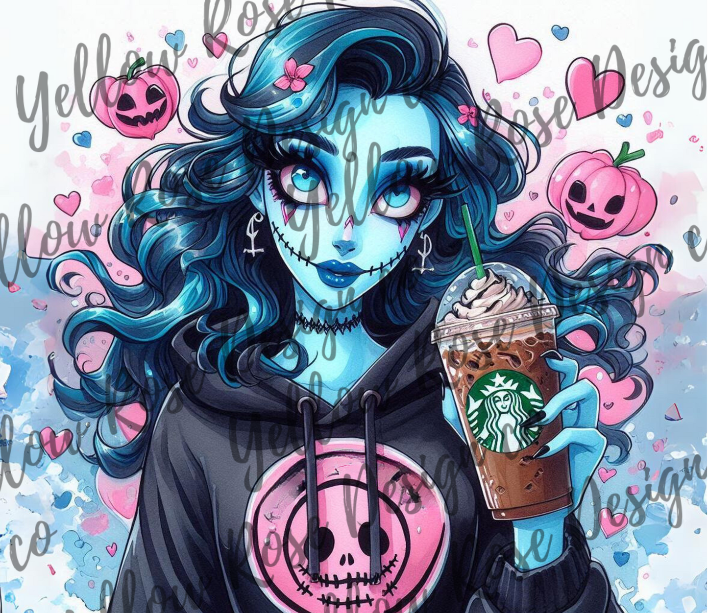 Corpse Bride Coffee Halloween 20oz digital download png