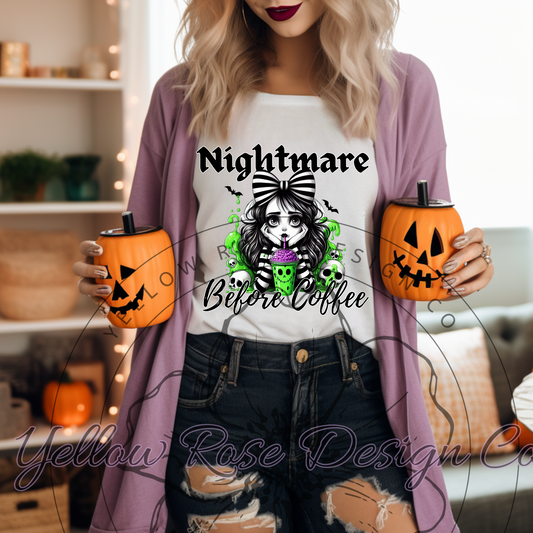 Nightmare Before Coffee Halloween Juice digital download Png