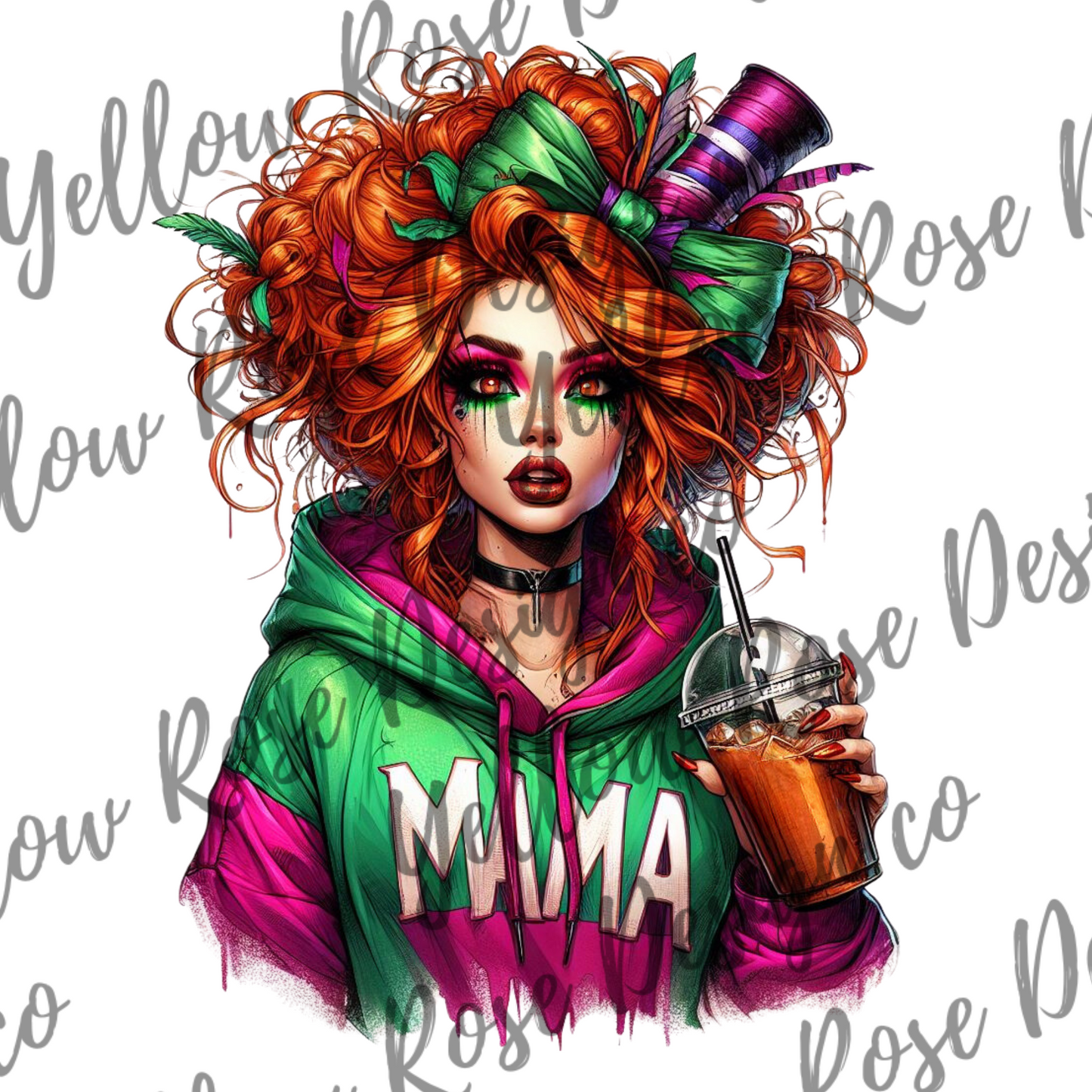 Mama Hatter crew neck pull over with sleeve babies png Download