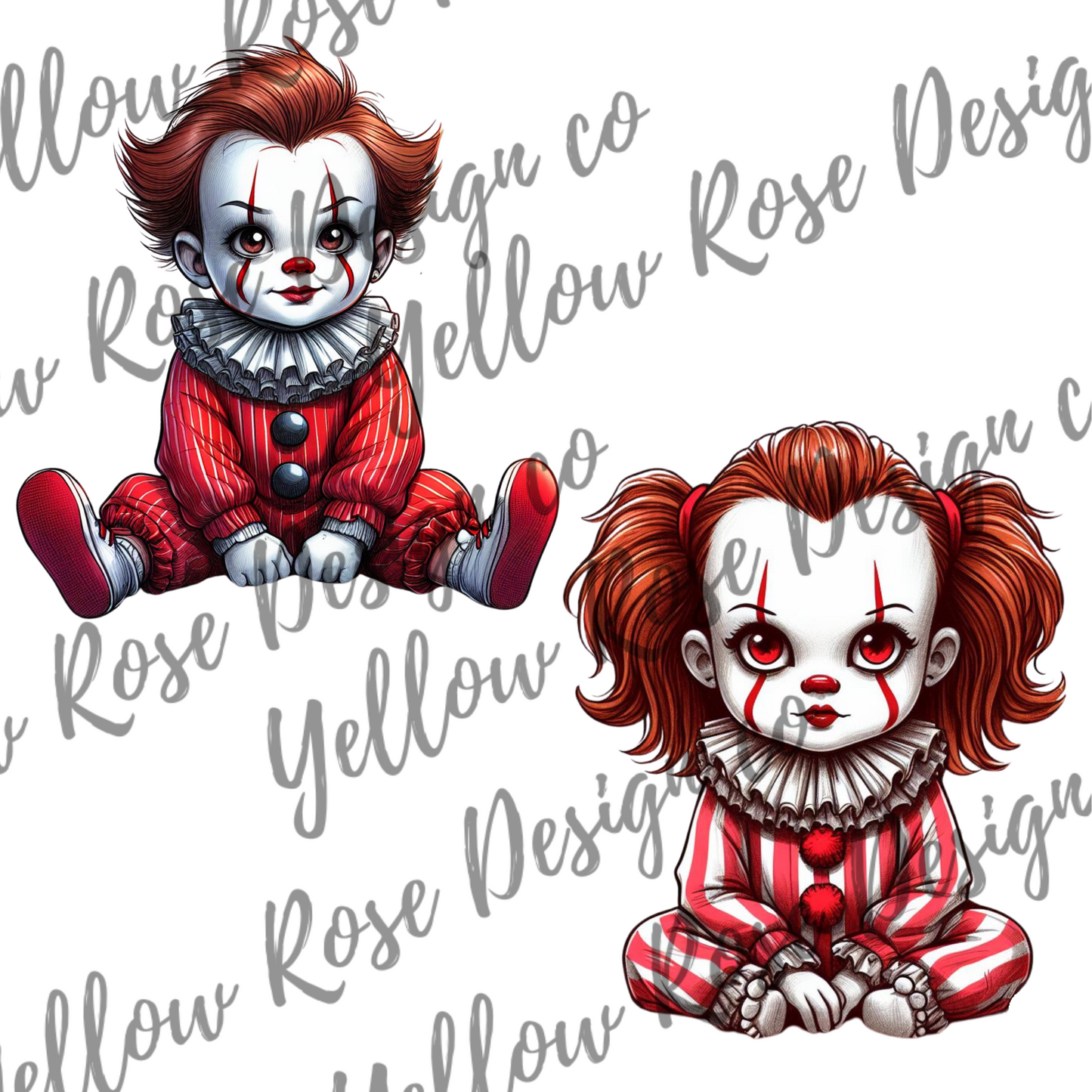 Clown Horror Mama crew neck pull over with sleeve babies png